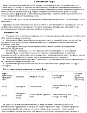 Инсектицид Форс 100 гр.